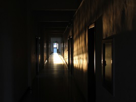 夕陽下的辦公區